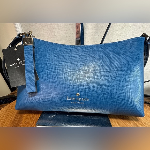 kate spade Handbags - NWT New Kate Spade Sadie Crossbody Saffiano Leather Sapphire Ice